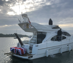 image of a burial at sea in the UK