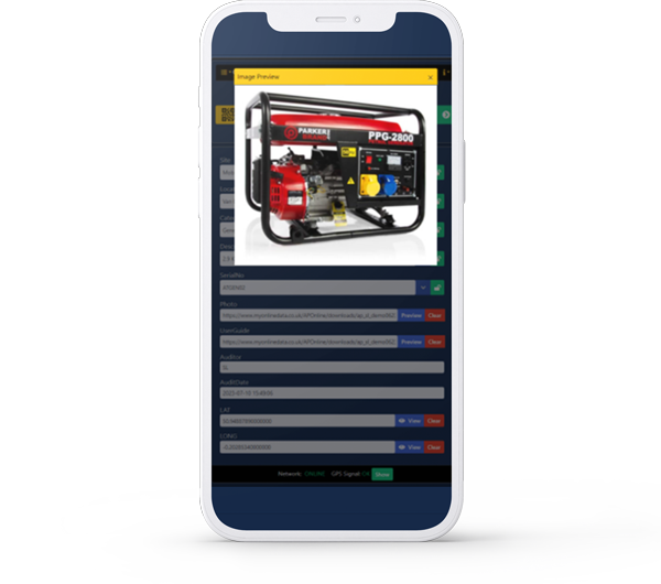 The Assettrac app helps you scan and update assets on the go.