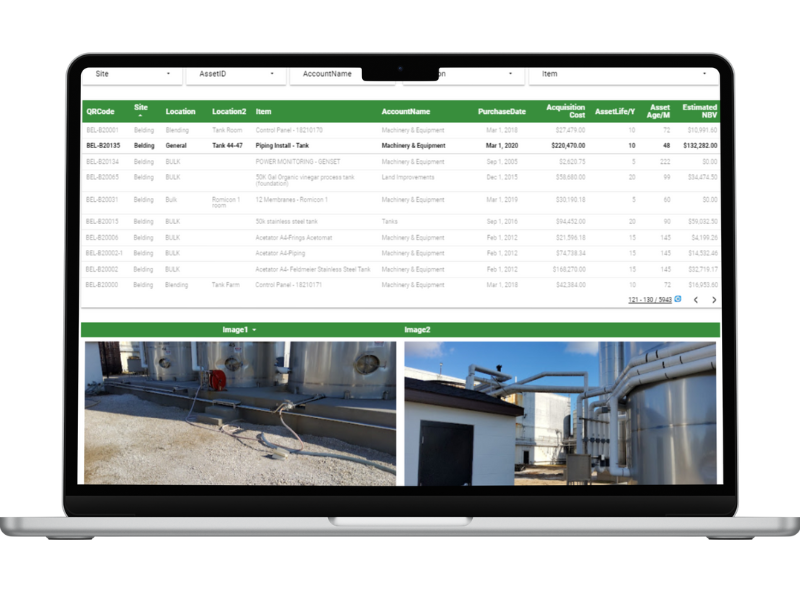 Assettrac asset management software tracking physical assets for manufacturing business and for facilities management.
